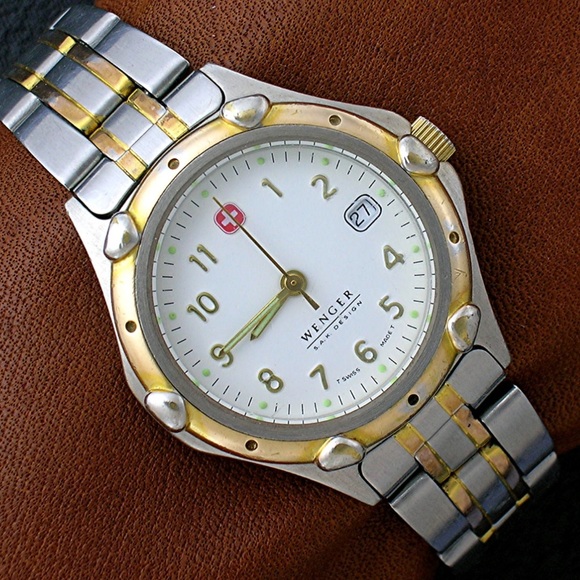 Wenger Accessories - Vintage Ladies WENGER Sax Design Two-Tone Swiss Army Watch